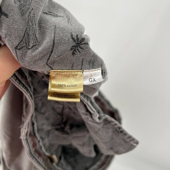 TRUE GRIT Men's Vintage Well Worn Style Light Stone Gray Shorts Size 33 - Picture 4 of 4